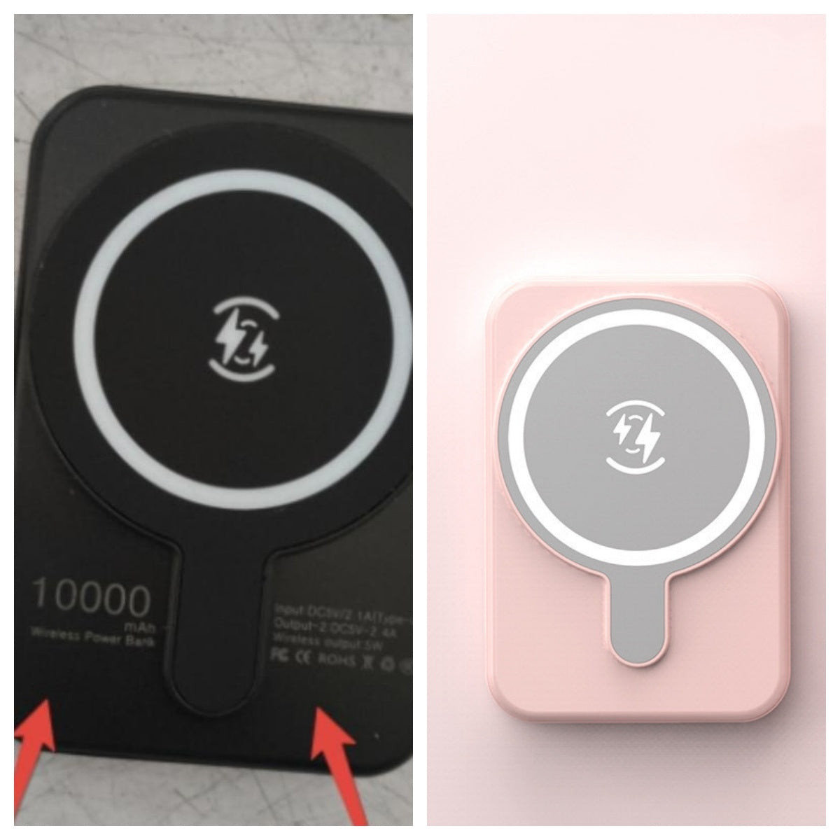 Mini Fast Charging Magnetic Wireless Power Bank 5000 MAh Portable capnig