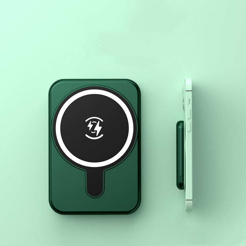 Mini Fast Charging Magnetic Wireless Power Bank 5000 MAh Portable capnig