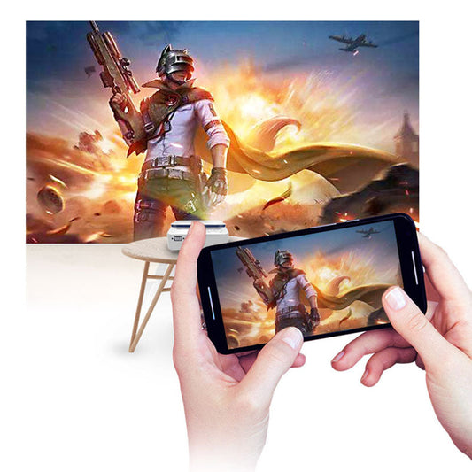 Wireless portable projector capnig