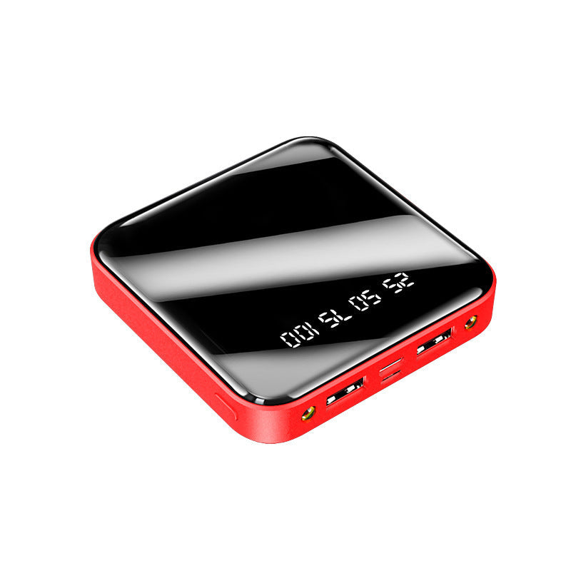 Mini Power Bank 20000 MAh Portable Mirror Digital Display Power Bank capnig