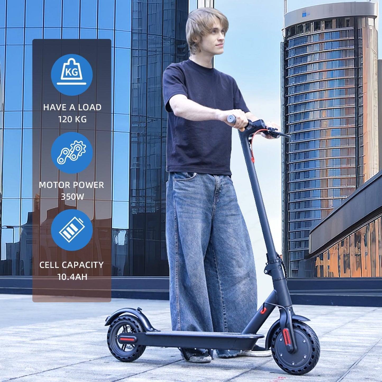 Smart Electric Scooter Fast Electric Scooter Powerful Electric Scooter For Adults, With App Control Smart Life