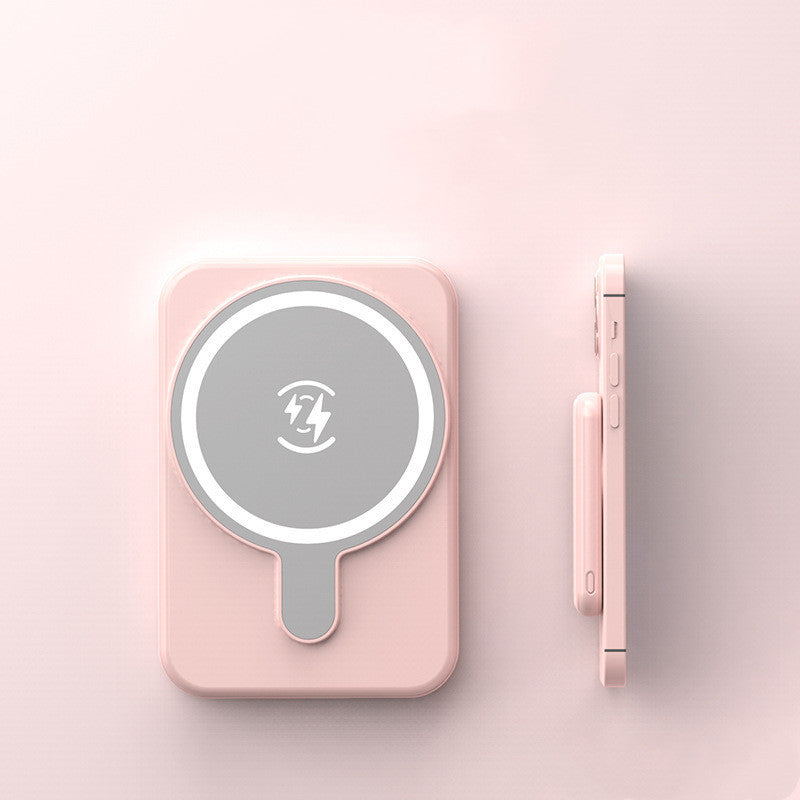 Mini Fast Charging Magnetic Wireless Power Bank 5000 MAh Portable capnig