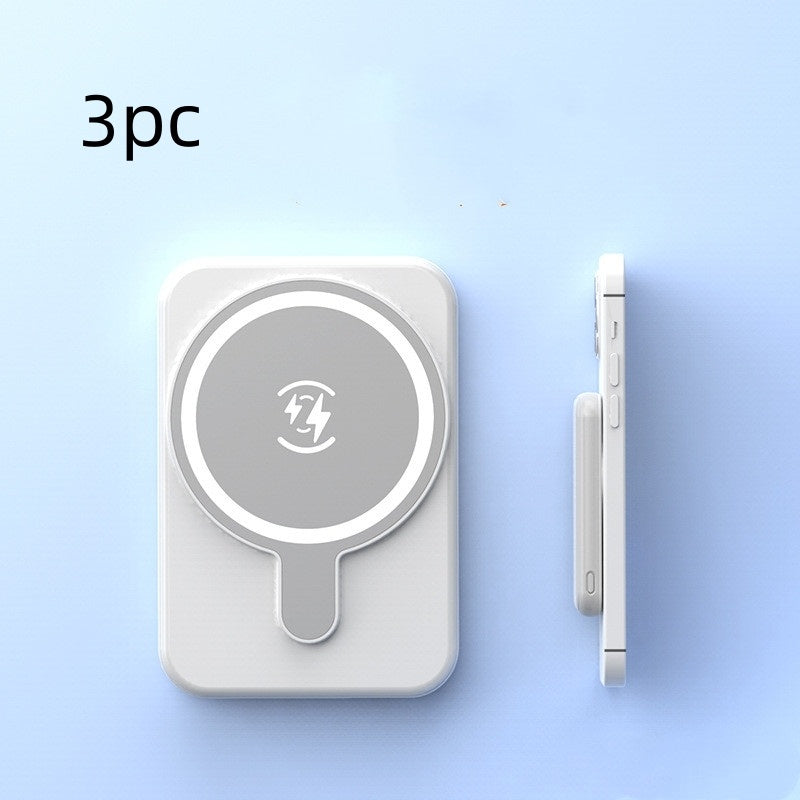 Mini Fast Charging Magnetic Wireless Power Bank 5000 MAh Portable capnig