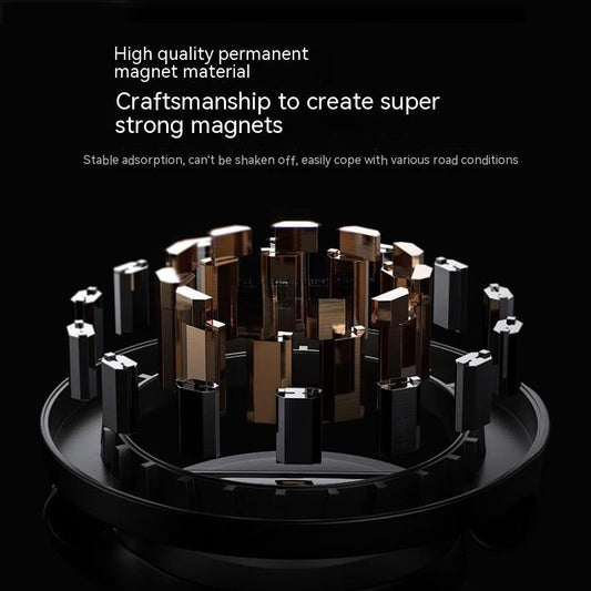 Magnetic Car Phone Mount All-Metal Foldable Phone Holder For Car Strongest Magnet Dashboard Phone Mount For Phone capnig