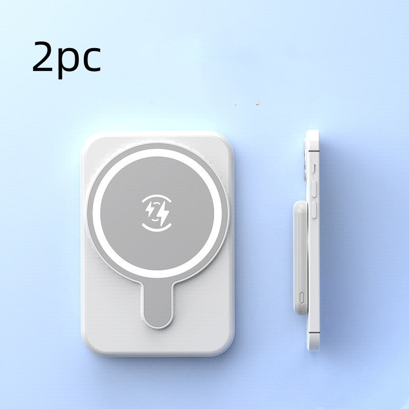 Mini Fast Charging Magnetic Wireless Power Bank 5000 MAh Portable capnig