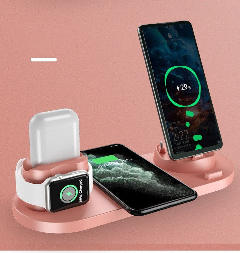 Six-in-one wireless charger for mobile phones capnig