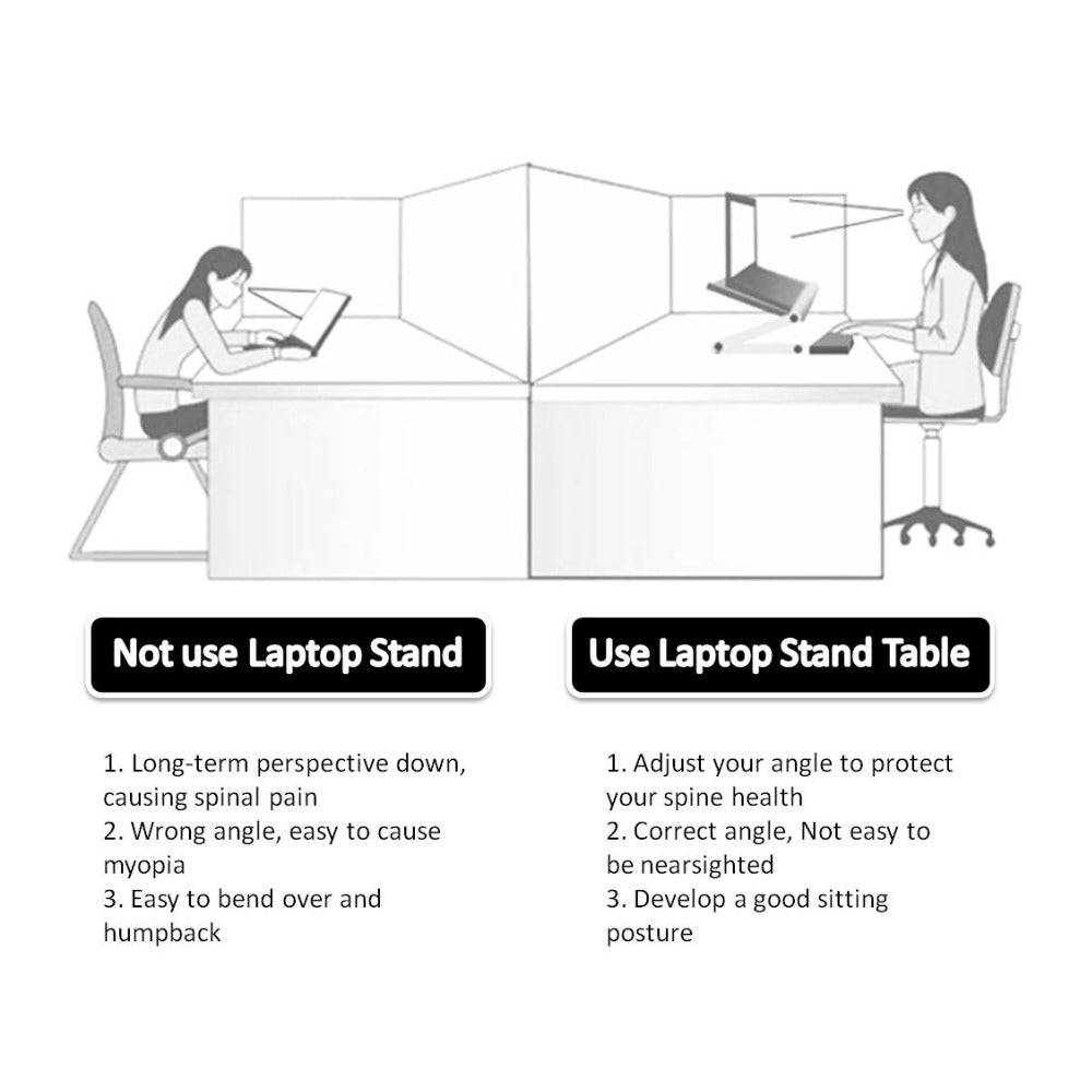 Foldable Laptop Stand Ergonomic Desk Tablet Holder capnig