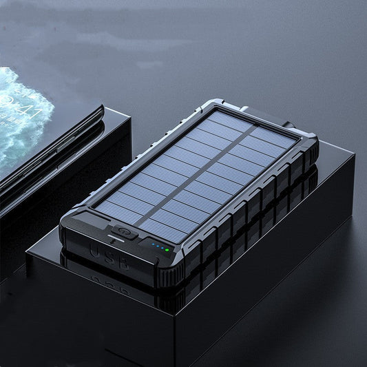 New solar wireless power bank Outdoor PD fast charging ultra-large capacity 20000 mAh power bank capnig