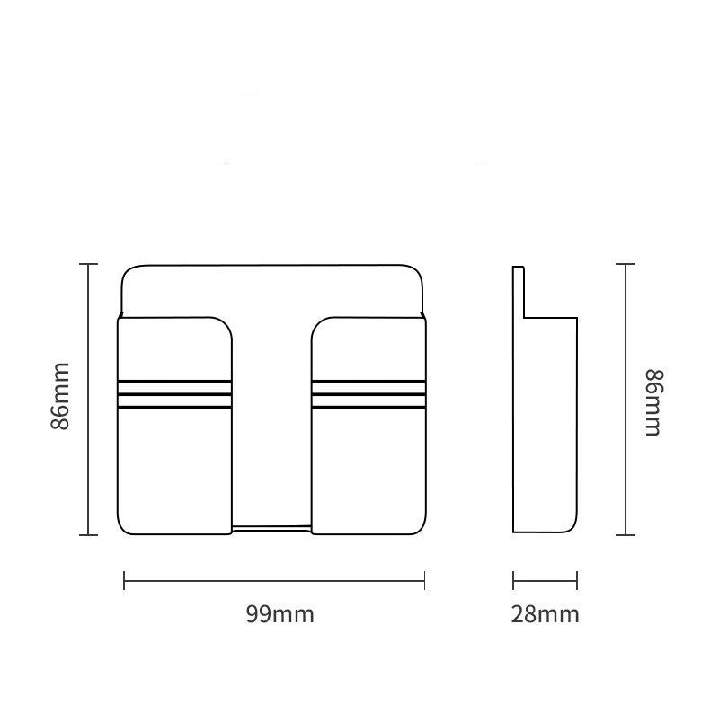 Mobile Phone Charging Storage Rack Punch-free Sticky Storage Box capnig