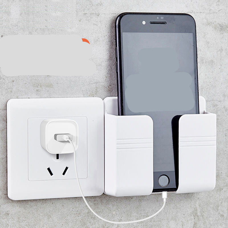 Mobile Phone Charging Storage Rack Punch-free Sticky Storage Box capnig