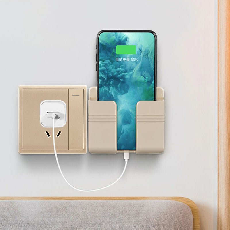 Mobile Phone Charging Storage Rack Punch-free Sticky Storage Box capnig