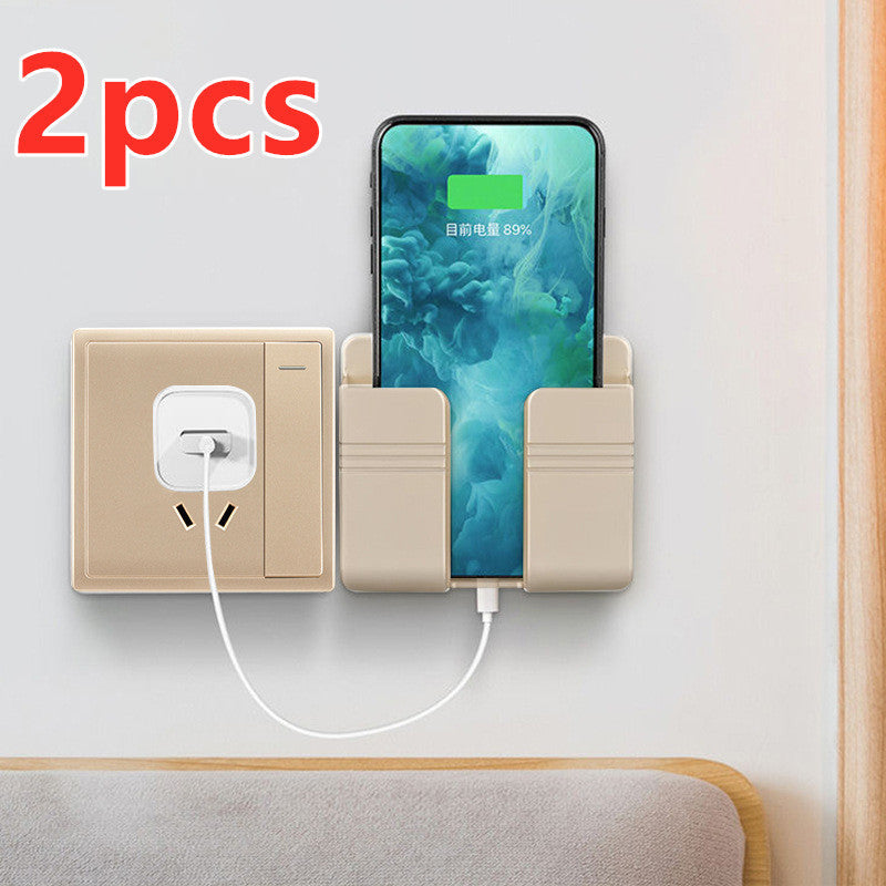 Mobile Phone Charging Storage Rack Punch-free Sticky Storage Box capnig