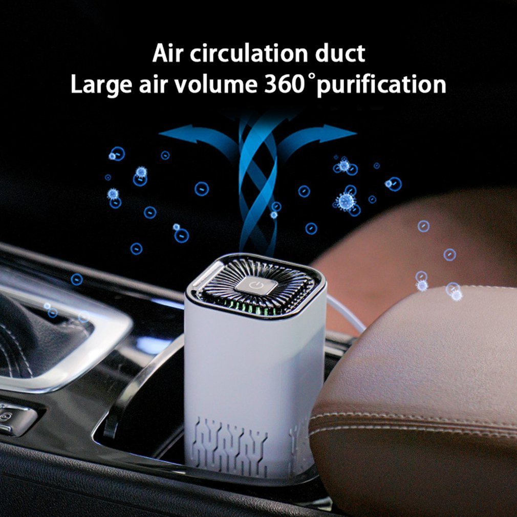 Car Air Purifier Portable Negative Ion Generator Remove Formaldehyde Dust Smoke Air Freshen Washer For Home Car capnig