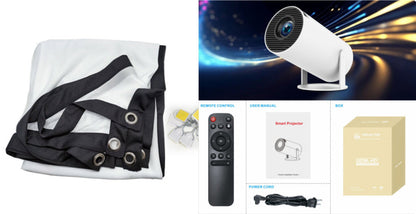 HY300 Pro Projector Home Theater Entertainment Portable Small Projector capnig