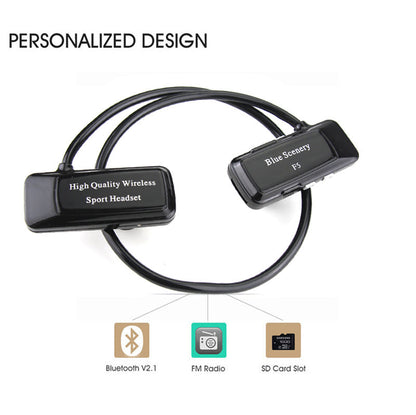 F5 wireless bluetooth headset with card capnig