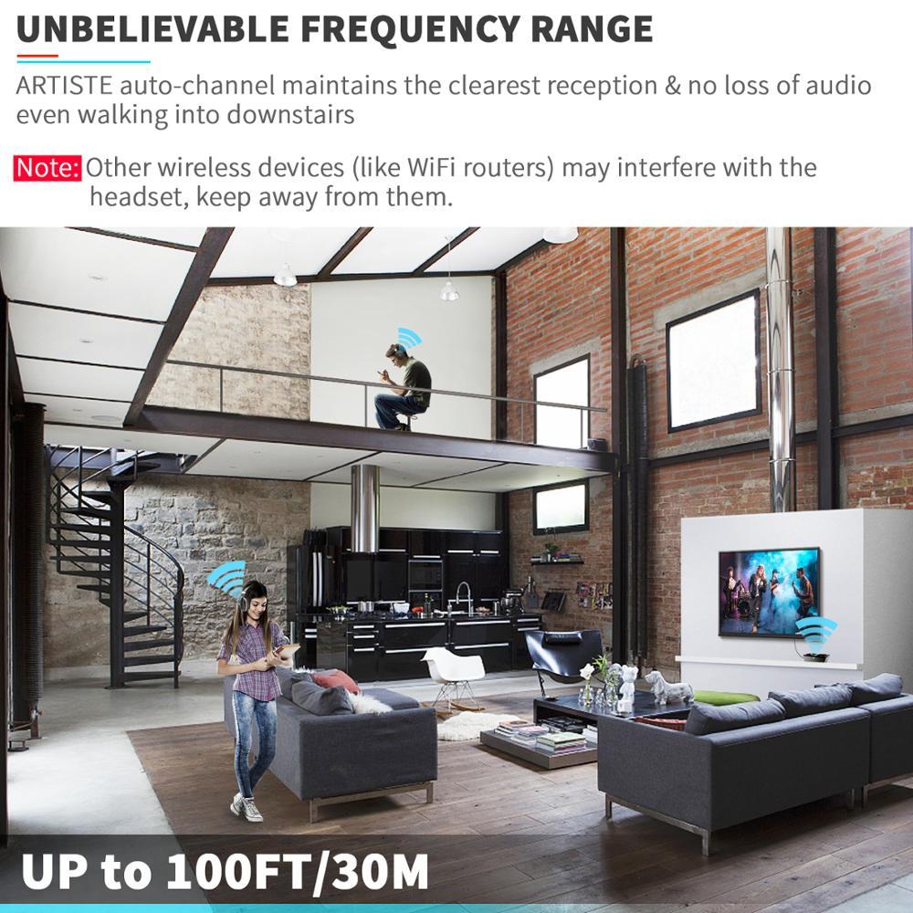 TV Wireless Headphones On-ear Bass Headphones capnig