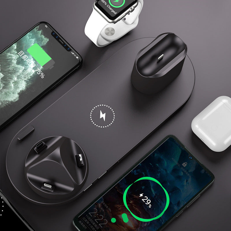 Six-in-one wireless charger for mobile phones capnig