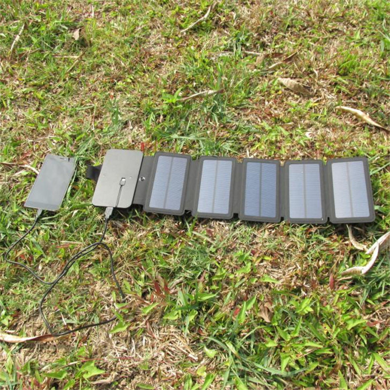 Outdoor Folding Solar Panel Charger Portable 5V 2.1A USB Output Devices Camp Hiking Backpack Travel Power Supply For Smartphones capnig