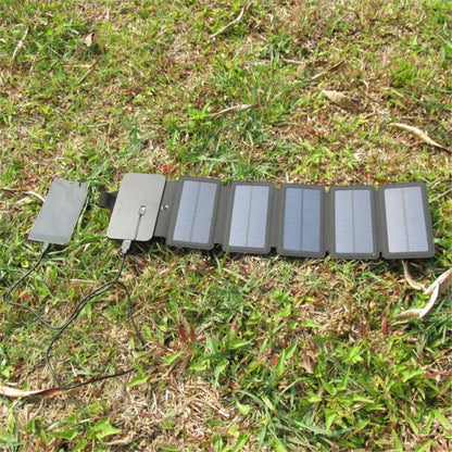 Outdoor Folding Solar Panel Charger Portable 5V 2.1A USB Output Devices Camp Hiking Backpack Travel Power Supply For Smartphones capnig
