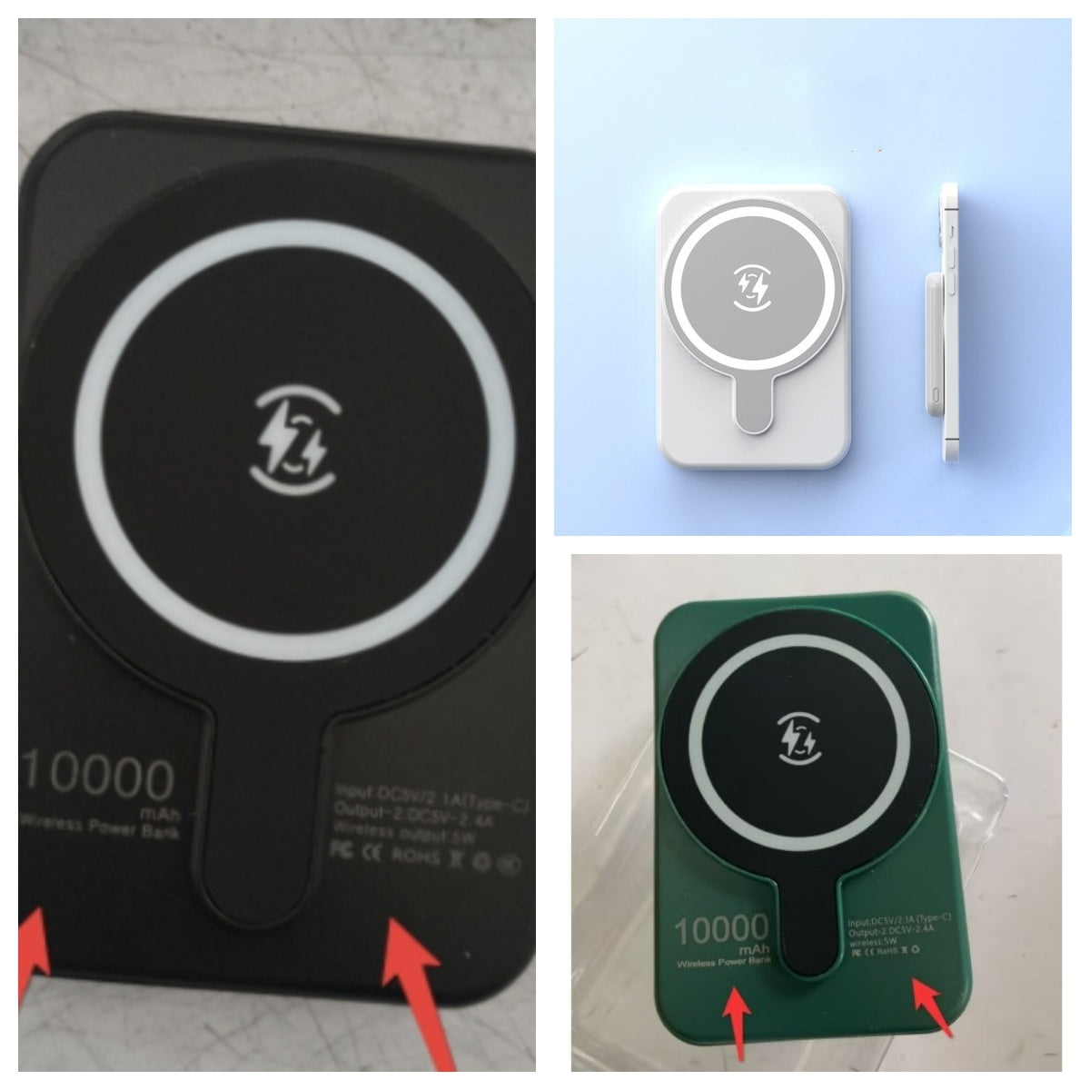 Mini Fast Charging Magnetic Wireless Power Bank 5000 MAh Portable capnig