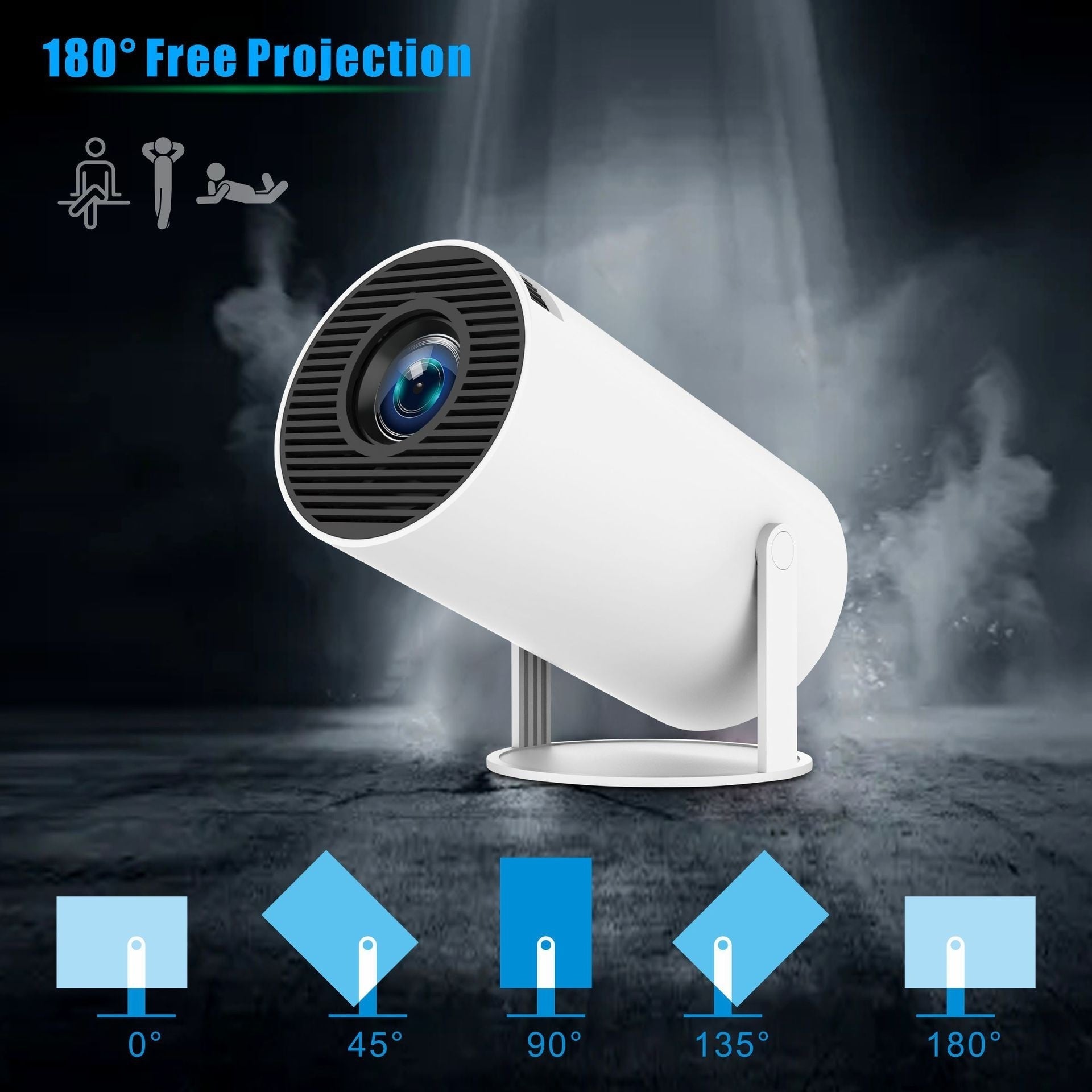 HY300 Pro Projector Home Theater Entertainment Portable Small Projector capnig