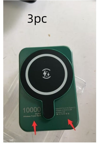 Mini Fast Charging Magnetic Wireless Power Bank 5000 MAh Portable capnig