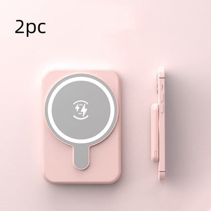 Mini Fast Charging Magnetic Wireless Power Bank 5000 MAh Portable capnig