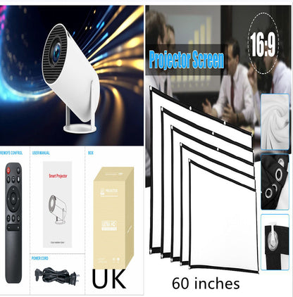HY300 Pro Projector Home Theater Entertainment Portable Small Projector capnig