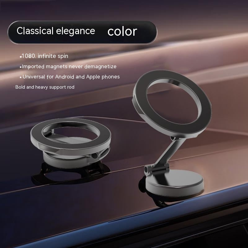Magnetic Car Phone Mount All-Metal Foldable Phone Holder For Car Strongest Magnet Dashboard Phone Mount For Phone capnig