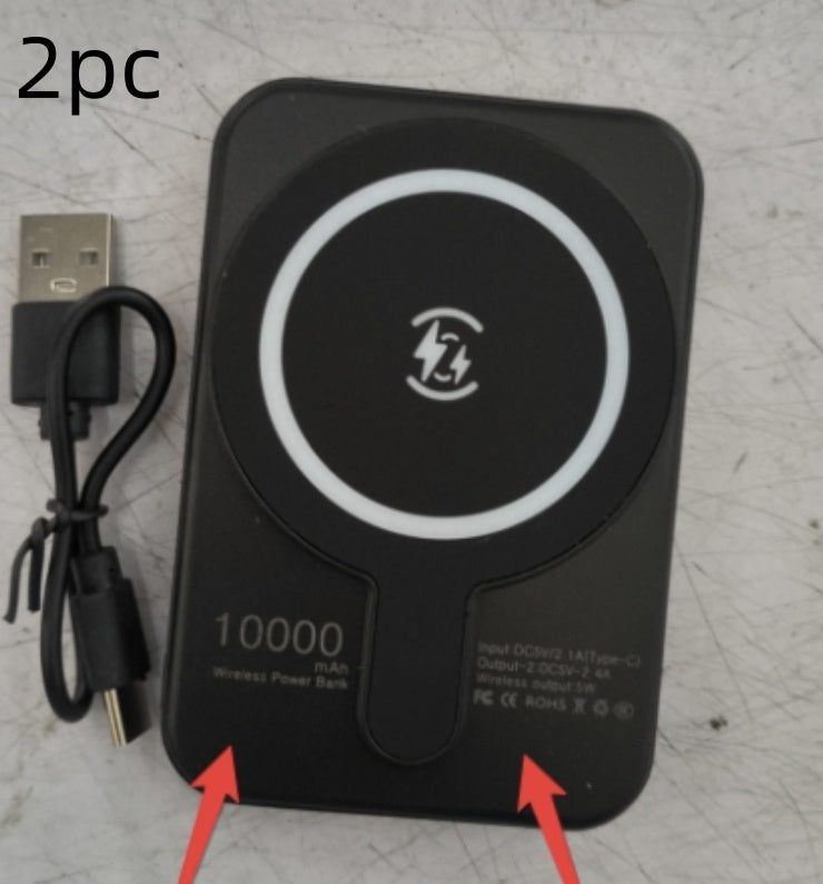 Mini Fast Charging Magnetic Wireless Power Bank 5000 MAh Portable capnig