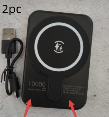 Mini Fast Charging Magnetic Wireless Power Bank 5000 MAh Portable capnig