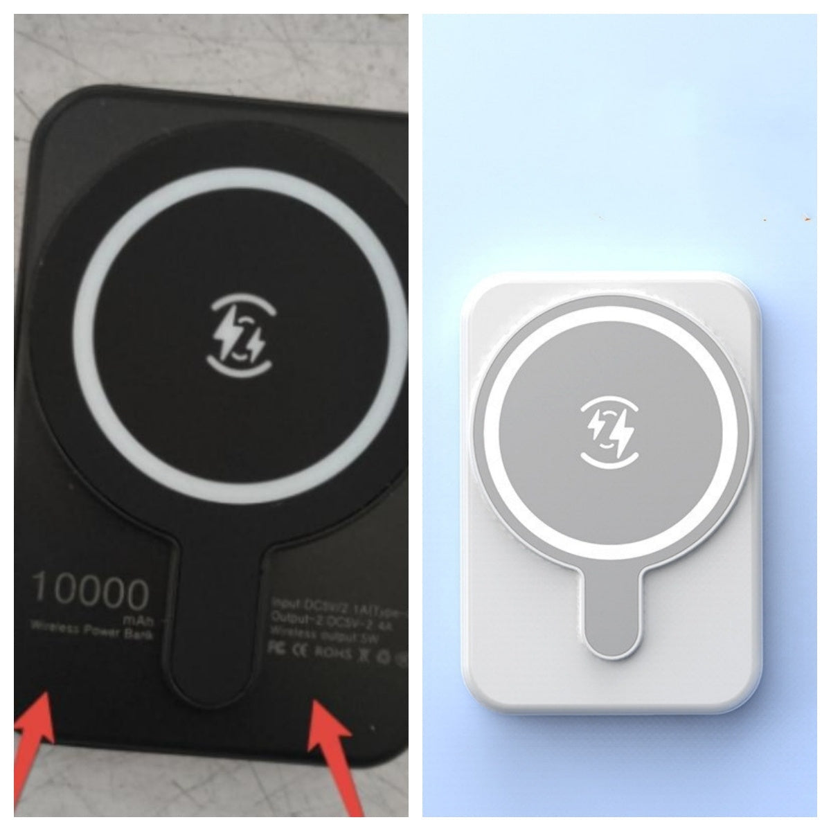 Mini Fast Charging Magnetic Wireless Power Bank 5000 MAh Portable capnig