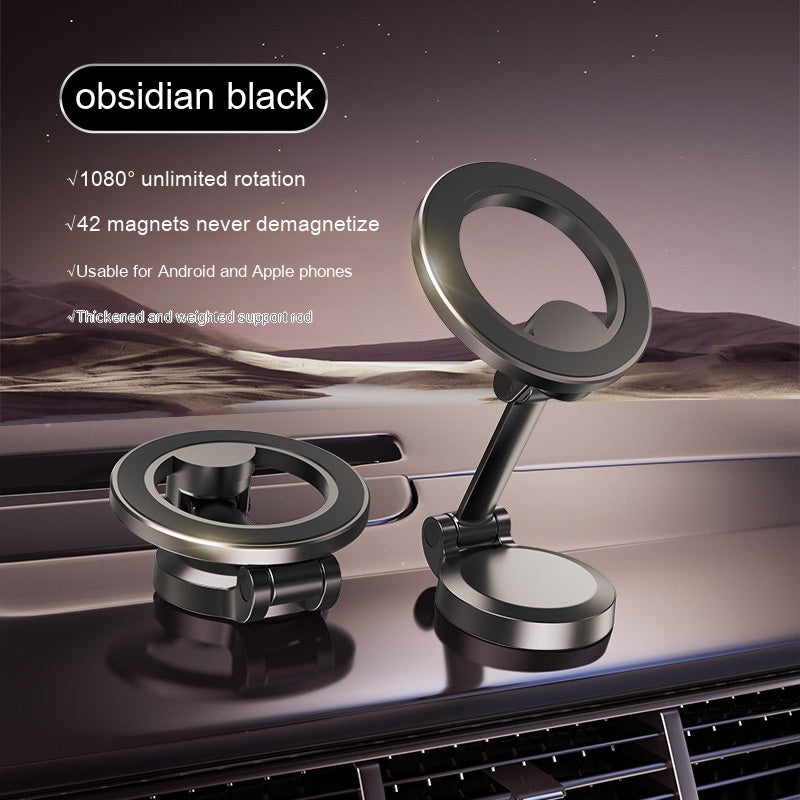 Magnetic Car Phone Mount All-Metal Foldable Phone Holder For Car Strongest Magnet Dashboard Phone Mount For Phone capnig