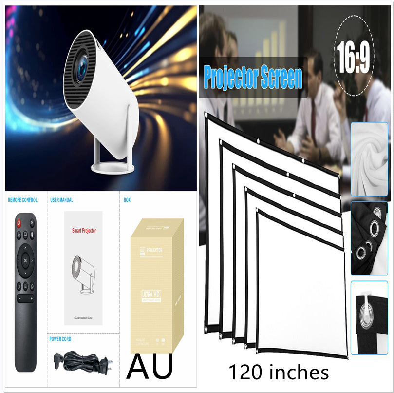 HY300 Pro Projector Home Theater Entertainment Portable Small Projector capnig