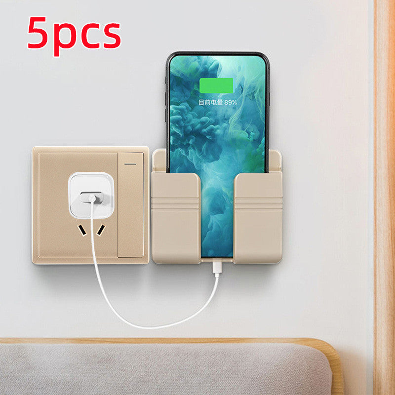 Mobile Phone Charging Storage Rack Punch-free Sticky Storage Box capnig