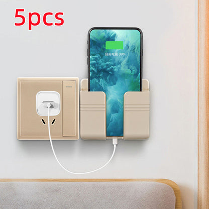 Mobile Phone Charging Storage Rack Punch-free Sticky Storage Box capnig