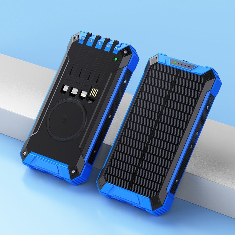 Wireless Charger Solar Portable Power Source capnig