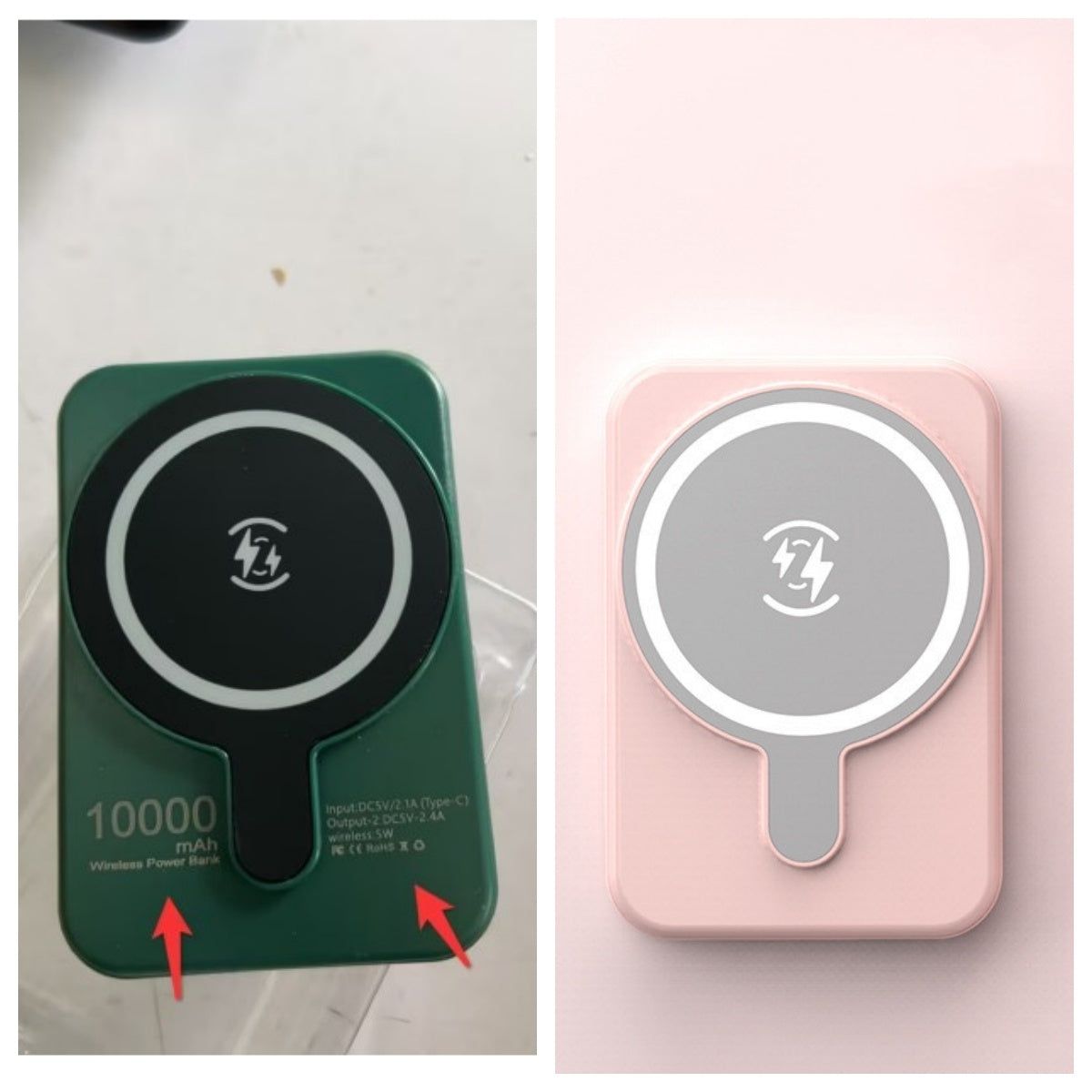 Mini Fast Charging Magnetic Wireless Power Bank 5000 MAh Portable capnig