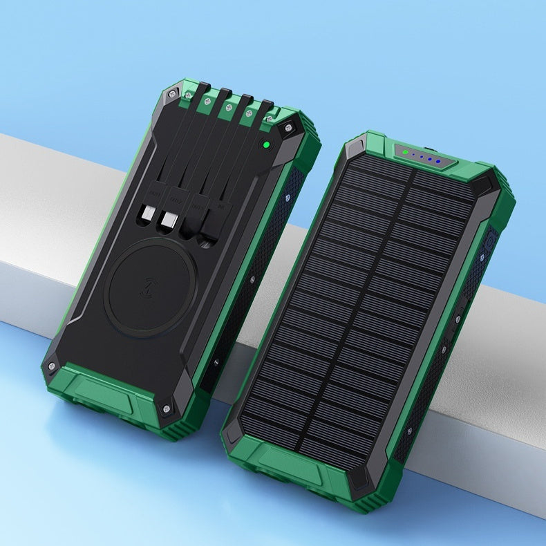 Wireless Charger Solar Portable Power Source capnig